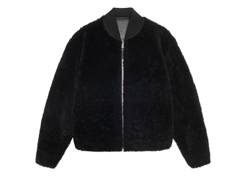 Stussy Shearling Bomber Black Men's - US
