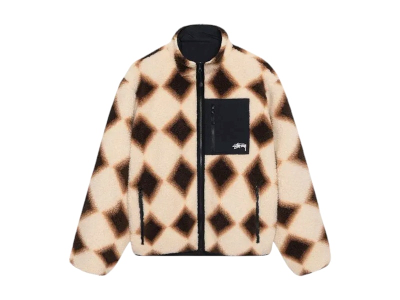 ★人気★ Stussy Sherpa Reversible Jacket Yellow Leopard Stüssy Sherpa Reversible Jacket Yellow Leopard