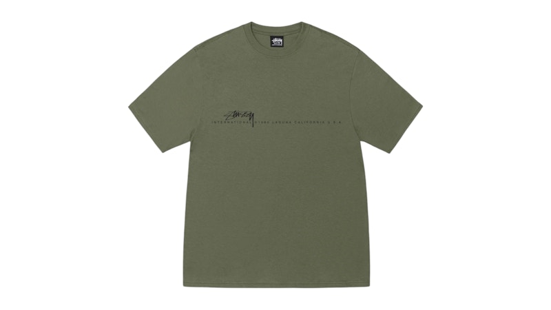 ★送料・関税込★Stussy★Stussy High Octane T-Shirt★Olive★ Stussy Basic Stussy Pigment Dyed T-shirt Olive メンズ - SS24