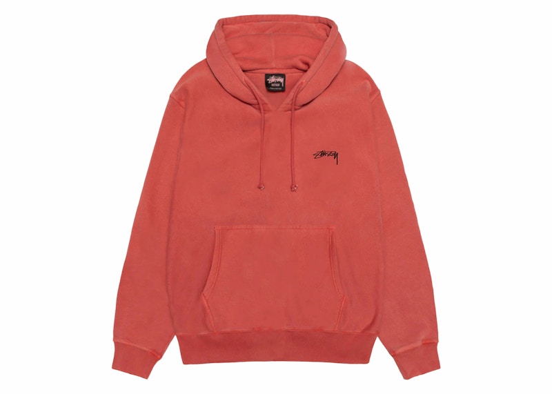 Hoodie Ball Sudadera Con Capucha Stussy Pigment Dyed Naranja