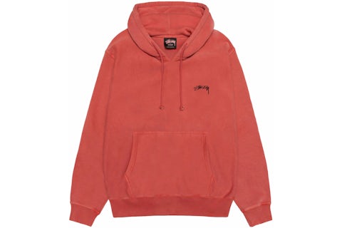 Hoodie Ball Sudadera Con Capucha Stussy Pigment Dyed Naranja