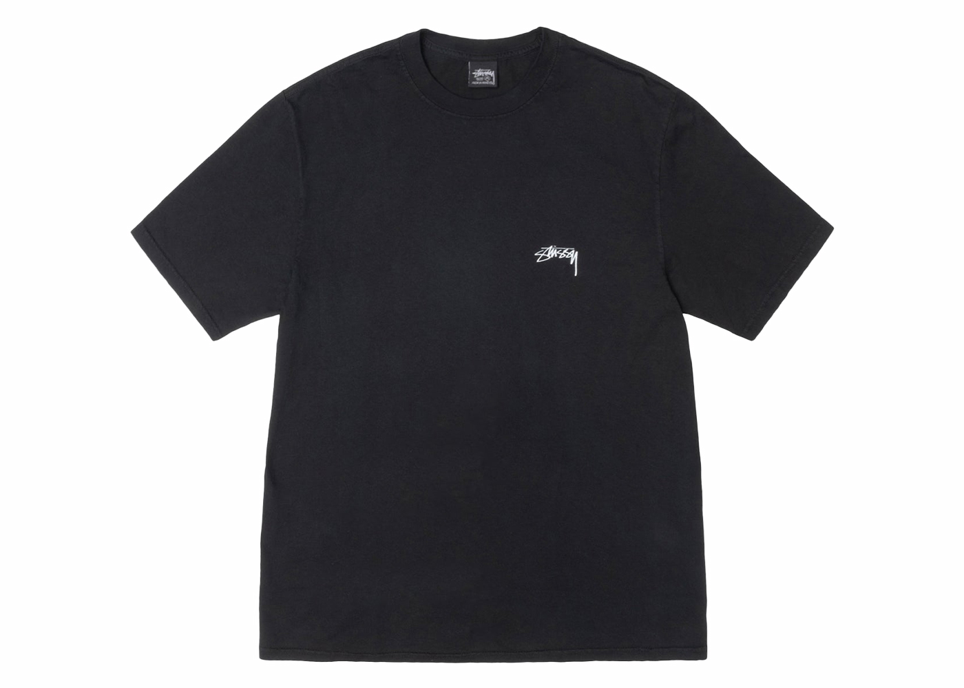 Stussy Smooth Stock Pigment Dyed Tee Black Men's - SS24 - GB