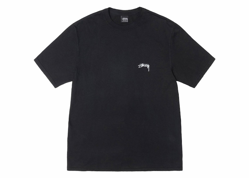 Stussy Smooth Stock Pigment Dyed Tee Black Men's - SS24 - GB