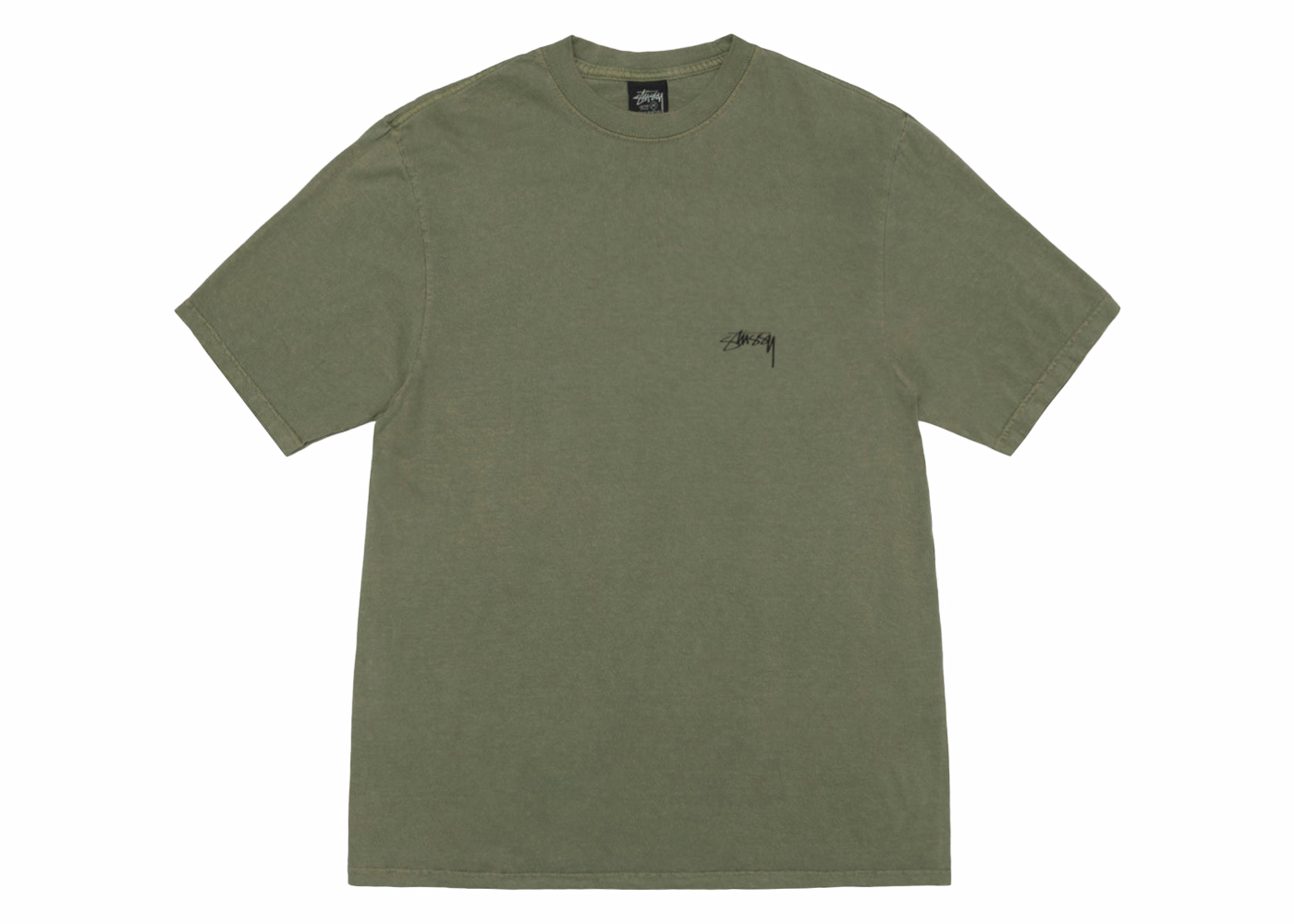 Stussy Smooth Stock Pigment Dyed Tee Olive Men's - SS24 - US