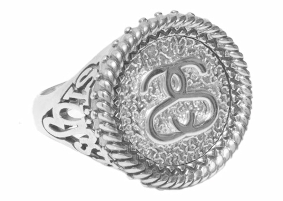 Pre-owned Stussy Sovereign Ring Sterling Silver