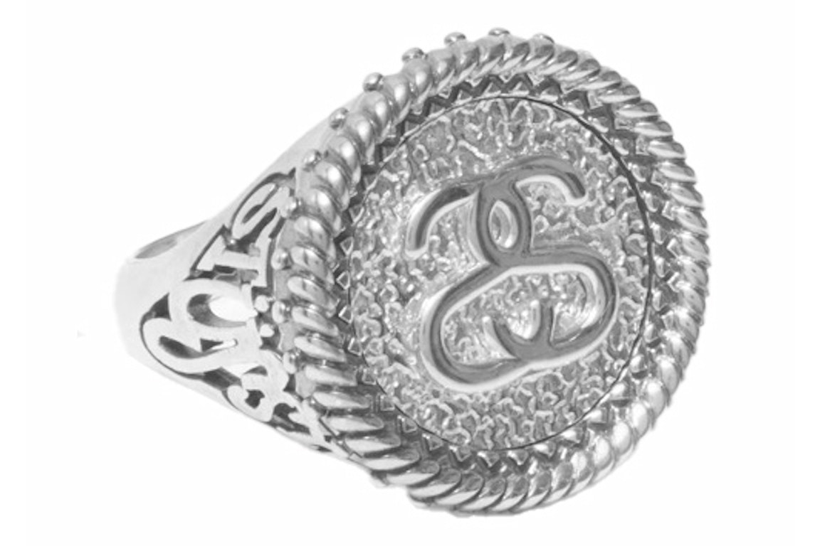 Pre-owned Stussy Sovereign Ring Sterling Silver