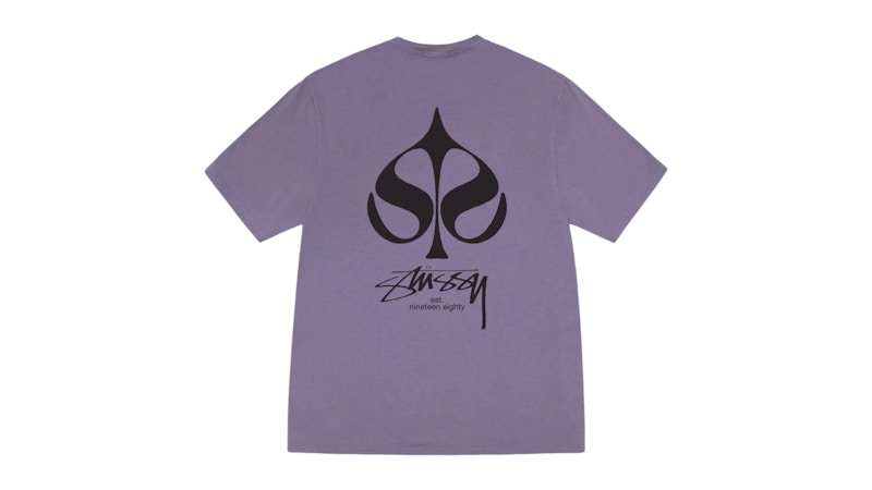 【STUSSY】SPADE TEE PIGMENT DYED TEE Spade Tee Pigment Dyed – Grape | Tees | Stüssy