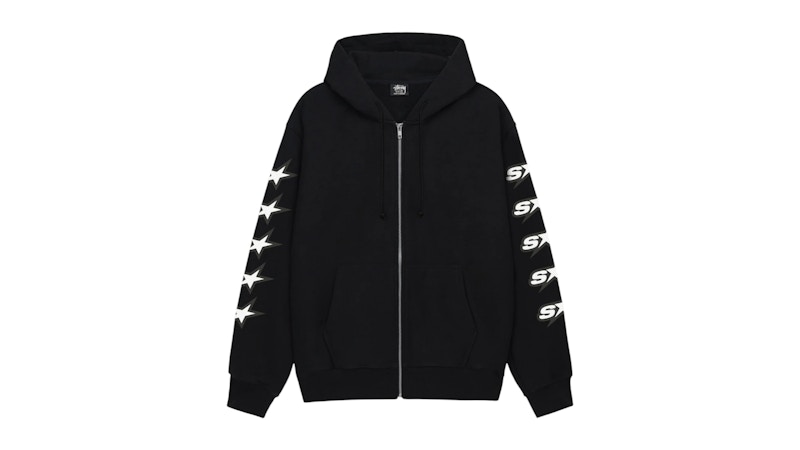 早い者勝ち　Stussy Outline Zip Hoodie Stussy Outline Zip Hoodie Ivory Men's - SS24 - US