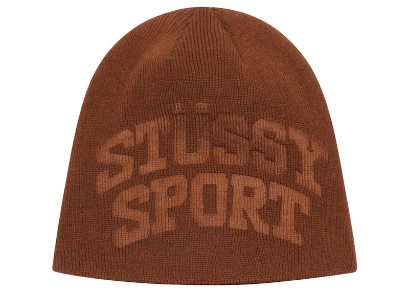 Stussy Sport Deboss Skullcap Brown Men's - FW24 - US