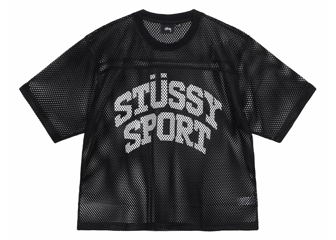 Stussy Sport Black Mesh Football Jersey Stussy Sport Mesh Jersey