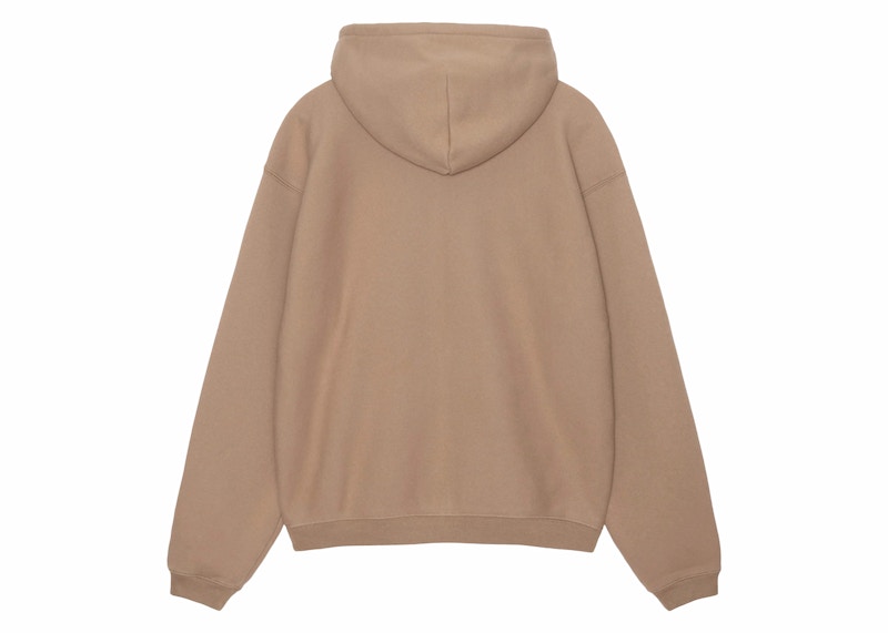 Stussy Sport Zip Hoodie Tan Men's - SS24 - GB