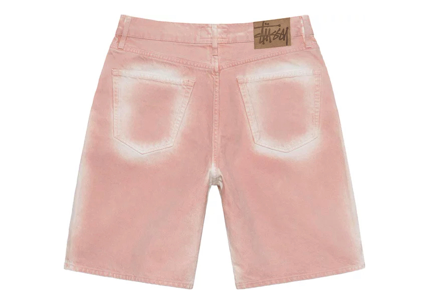 Stussy Spray Dye Big Ol' Shorts Faded Pink - SS23 - JP