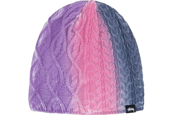Stüssy Spray Multi Gorro de Punto Violeta Multi