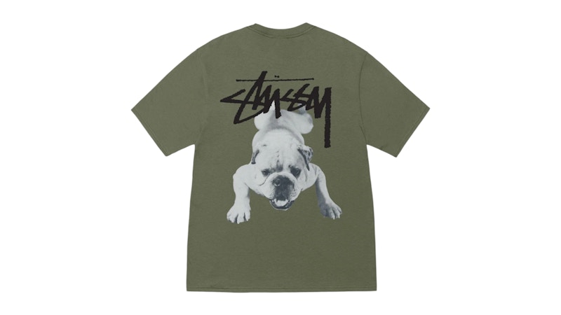 【Stussy】 Stock Dog T-Shirt Olive ★人気 Stussy-Stock-Dog-Tee-Olive-2.