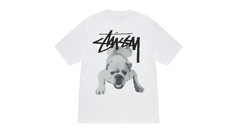 Stussy Stock Dog Tee White メンズ - SS25 - JP