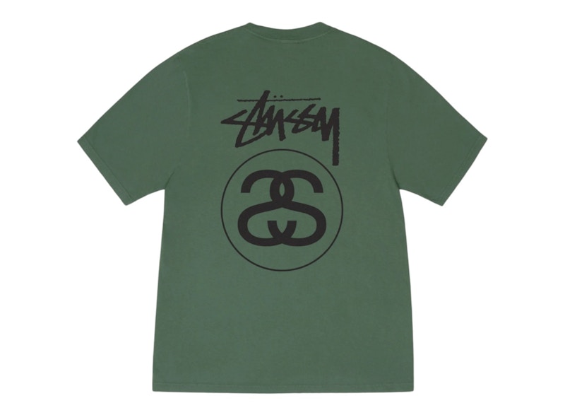 Stussy Stock Link Pigment Dyed Tee Pine メンズ - SS26 - JP