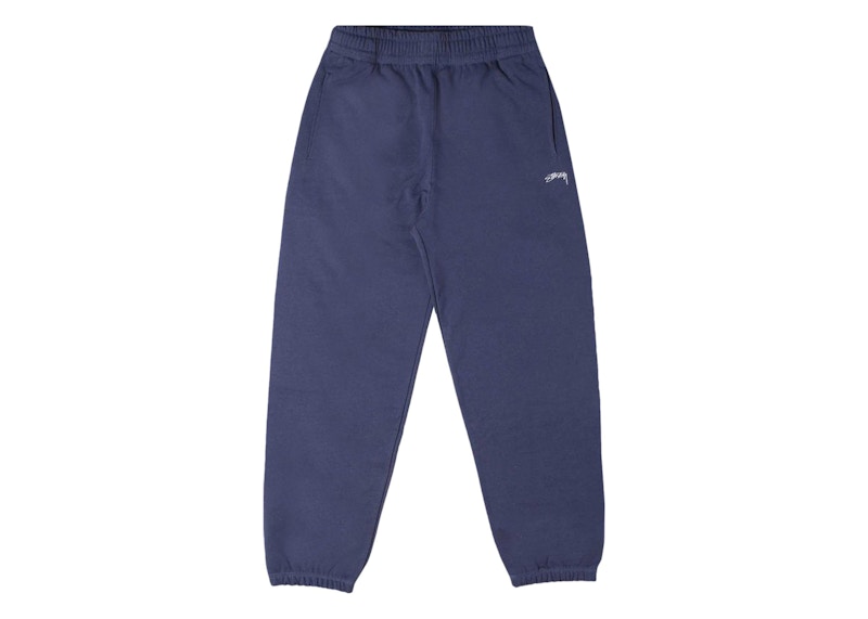 Stussy Navy Sweatpants Buy Stussy Stock Logo Pant 'Navy' 116550