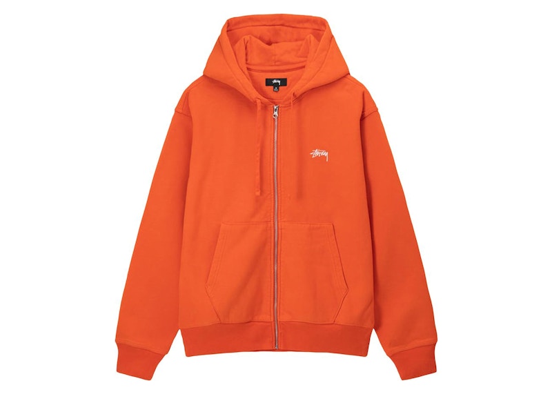 Felpa stussy shops arancione