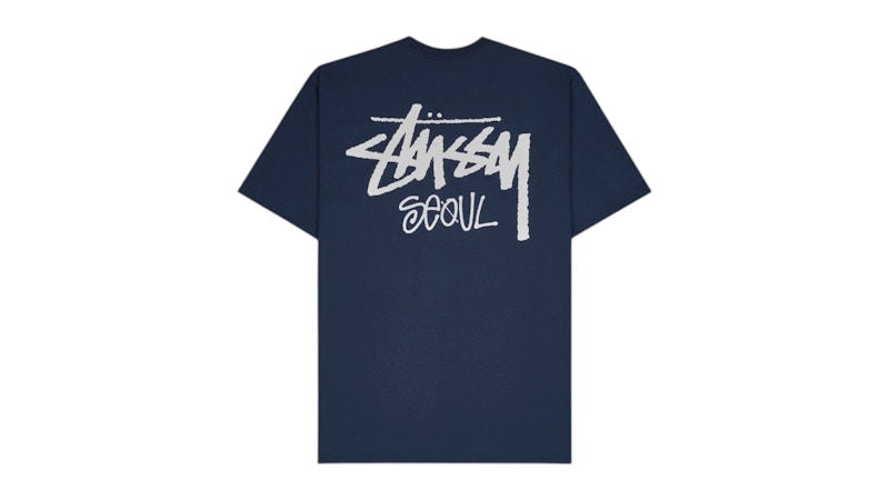 Stussy Stock Seoul Exclusive T-shirt Navy Men's - US