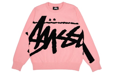 Stussy Stock Sweater Pink Men's US - Main Image