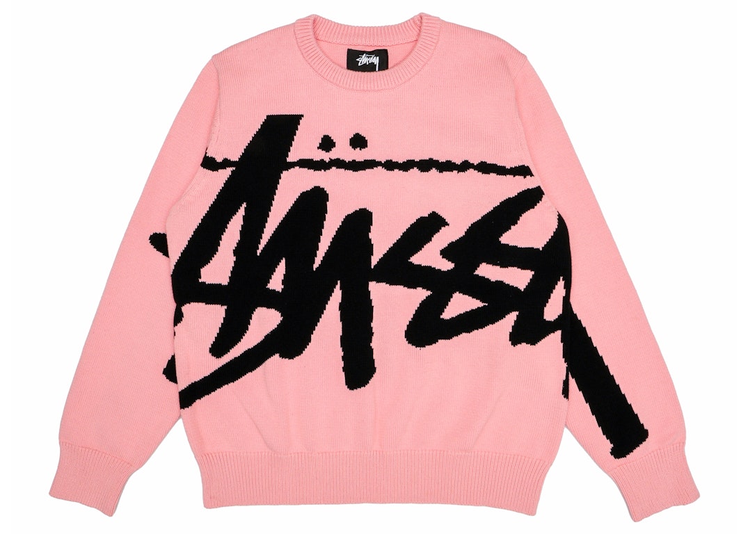 Pre-owned Stussy Stock Sweater Pink