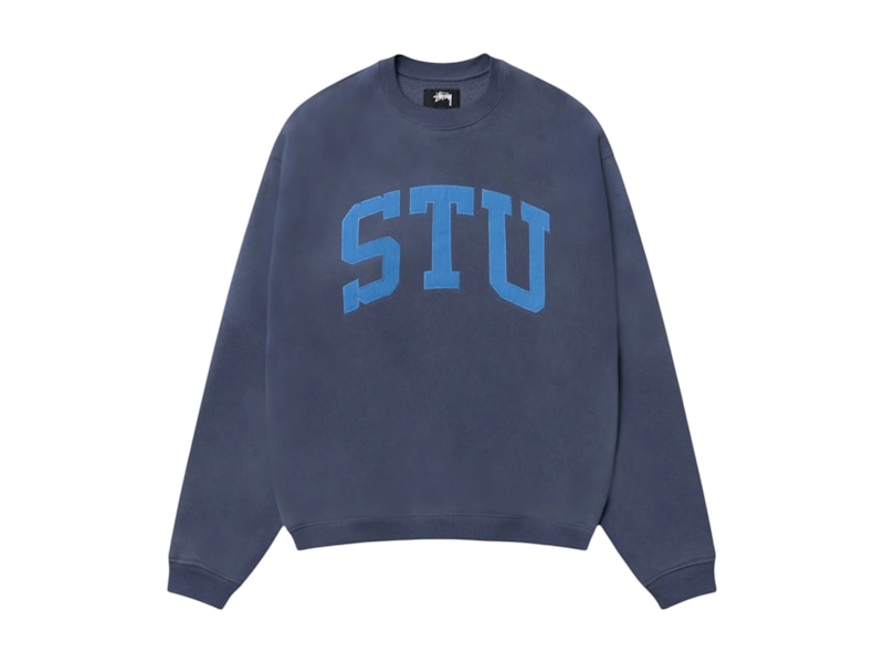 Stussy Stu Relaxed Crew Blue Men's - SS25 - US