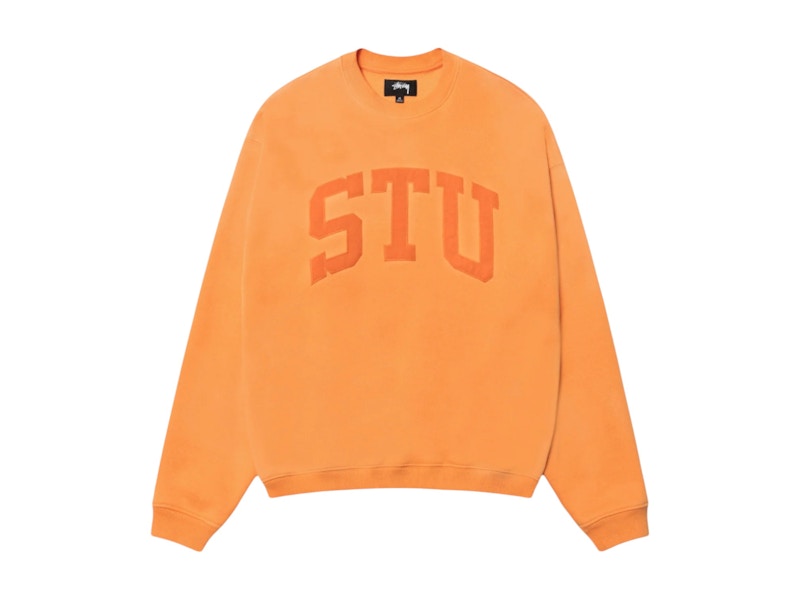【STUSSY SP25'】Stussy STU Relaxed Crew Stussy Stu Relaxed Crew Black Men's - SS25 - US