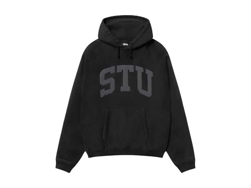 Stussy Stu Relaxed Crewneck Sweatshirt in Black for Men | Lyst