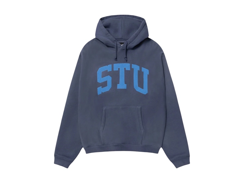 Stüssy STU logo hoodie Stussy Stu Relaxed Hoodie Blue Men's - SS25 - US