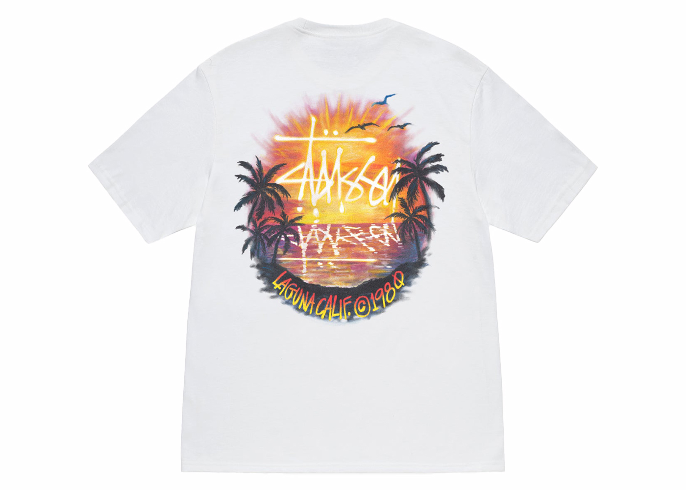 Stussy Sunset Tee White