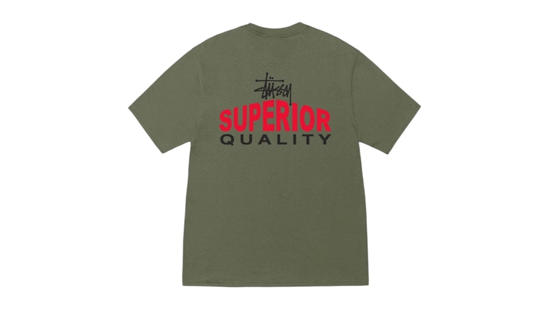 【stussy】SUPERIOR QUALITY TEE 3色展開 Black Olive White stussy】SUPERIOR QUALITY TEE 3色展開 Black Olive White