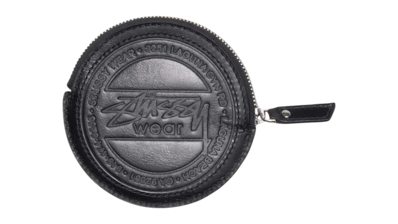 【STUSSY】25ss SURF DOT LEATHER POUCH Stussy Surf Dot Leather Pouch Black Men's - SS25 - US
