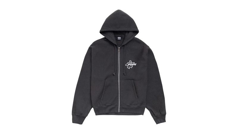 織*長様 stussy✖️American Expressフーディーsurf m Stussy Surf Size Zip Hoodie Faded Black - SS26 - JP