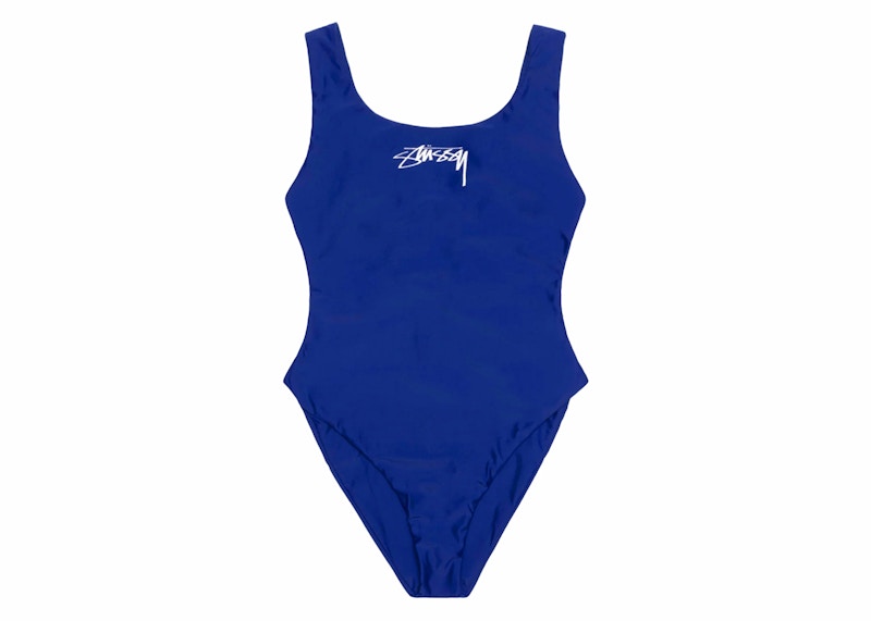 Stussy Surf Stock One Piece Swimsuit Blue SS24 GB