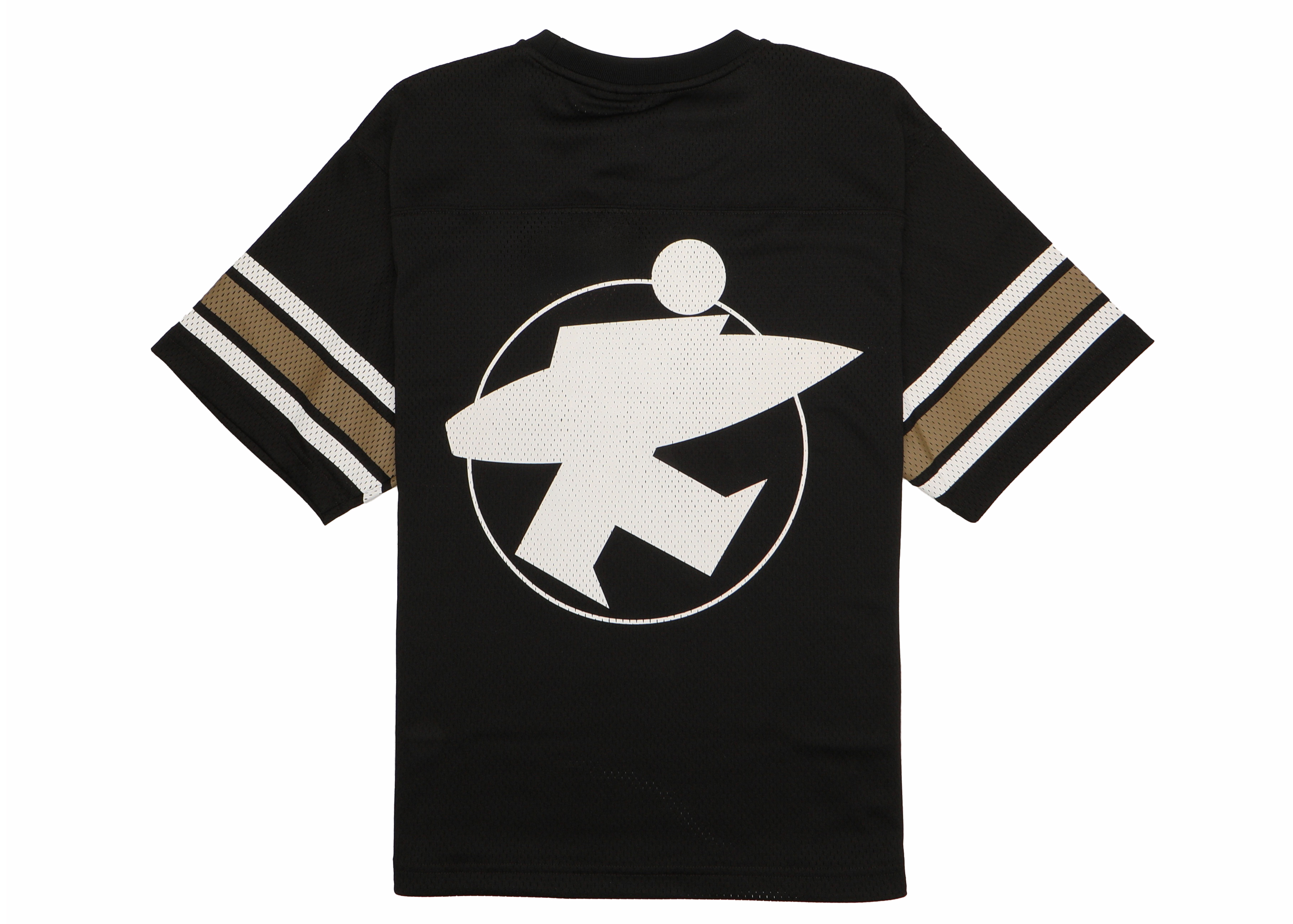 Stussy Surfman Mesh Football Jersey Black Men's - FW23 - US