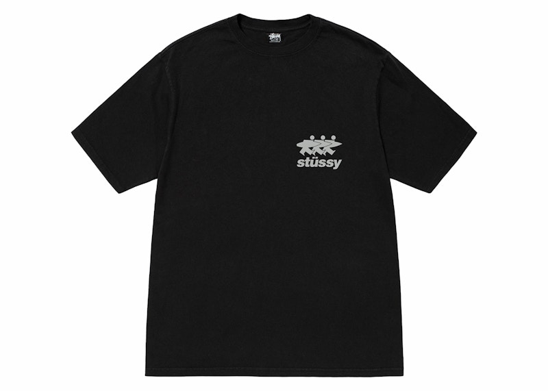 Stussy Surfwalk Pigment Dyed Tee Black