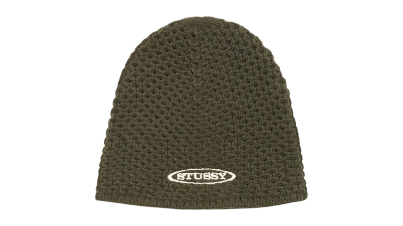 Stussy Textured Knit Skullcap Olive