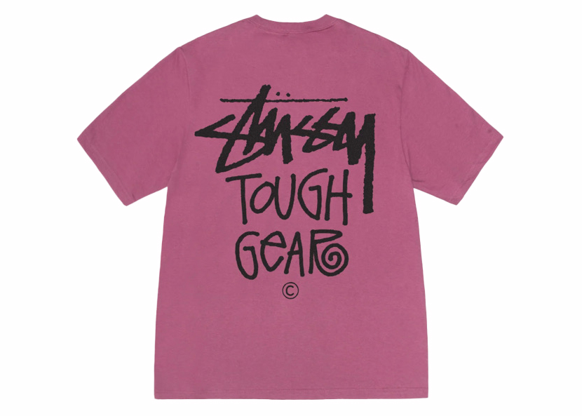Stussy Tough Gear Tee Berry メンズ - SS24 - JP