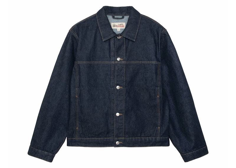 ジャケット・アウター STUSSY COLOR DENIM JACKET Stussy Trucker Denim Jacket Rinsed Indigo Men's - SS24 - US