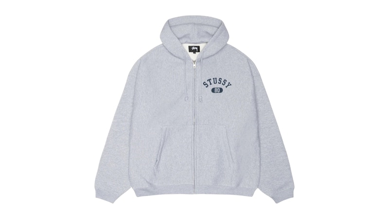 ★ stussy ★ VARSITY ZIP HOODIE Varsity Zip Hoodie – Grey Heather | Sweats | Stüssy
