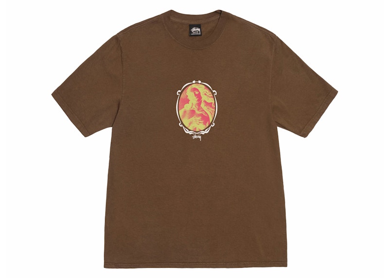 Stussy Venus Oval Pigment Dyed Tee Brown Men's - SS24 - US