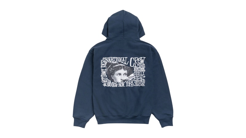 Stussy Victoria Hoodie Navy Men's - SS26 - US