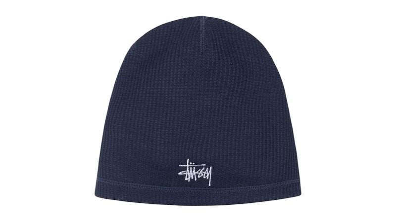 帽子 Stussy WORKGEAR SPRAY Cuff Beanie Navy Stüssy - Workgear Spray Cuff Beanie | HBX - Globally Curated