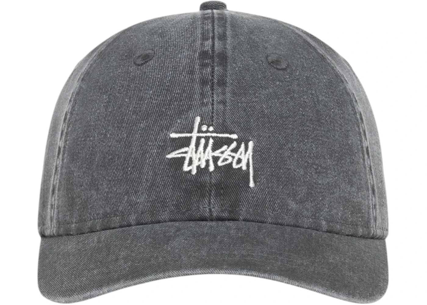 Stussy Washed Basic Cap Cap Washed Charcoal Men's - SS25 - US