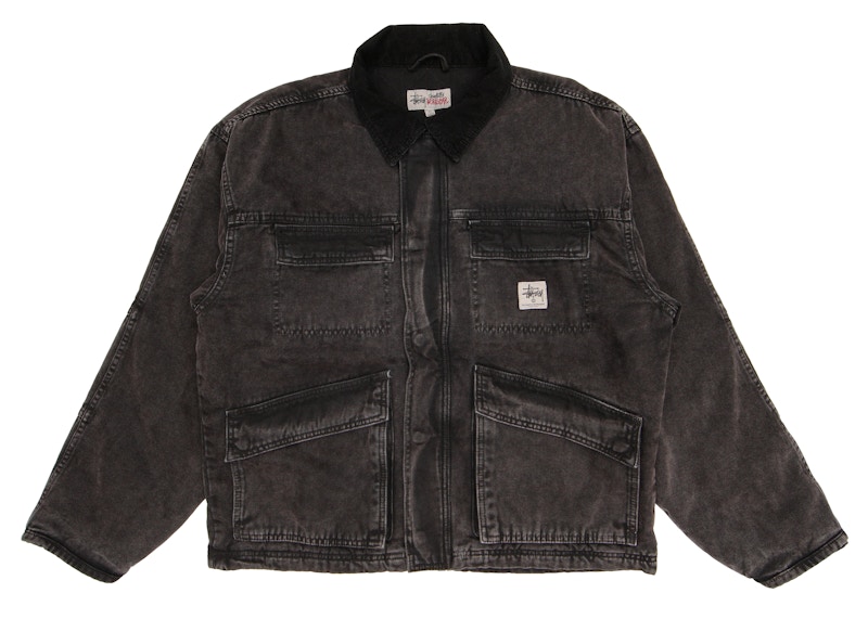 再再販！ stussy washed canvas shop jacket Gジャン/デニムジャケット