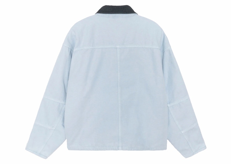 Stussy Washed Canvas Shop Jacket Light Blue