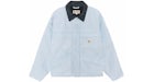 Stüssy Chaqueta Shop Lona Lavada Azul claro