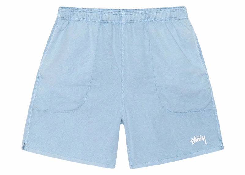 Pre-owned Stussy Water Stock Pigment Short In Blue