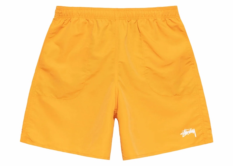 Pre-owned Stussy Men's Water Stock Short In Tangerine In Orange