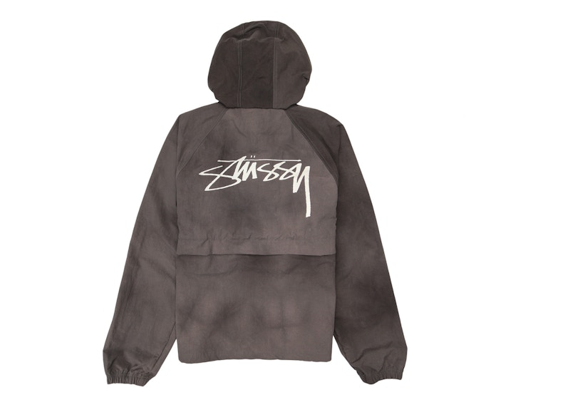 Stussy Wave Dye Beach Shell Jacket Black Men's - SS23 - US